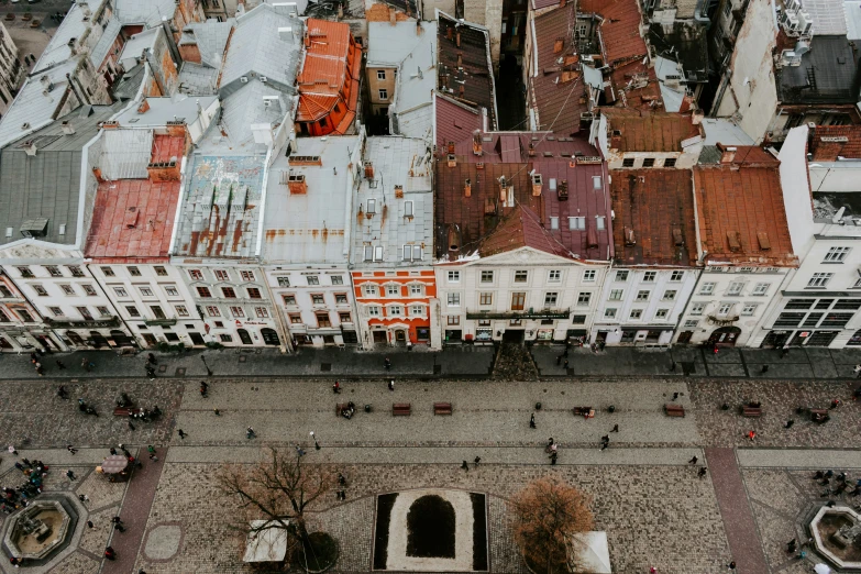 many buildings that are next to each other