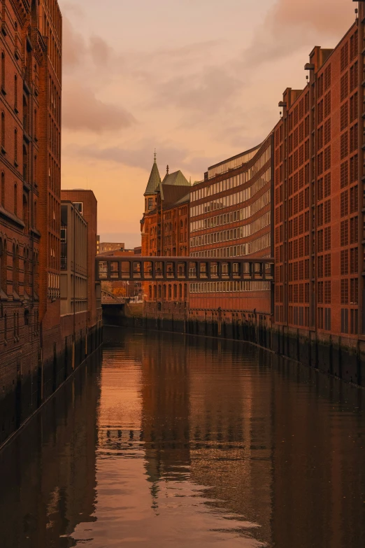 a body of water with buildings near by