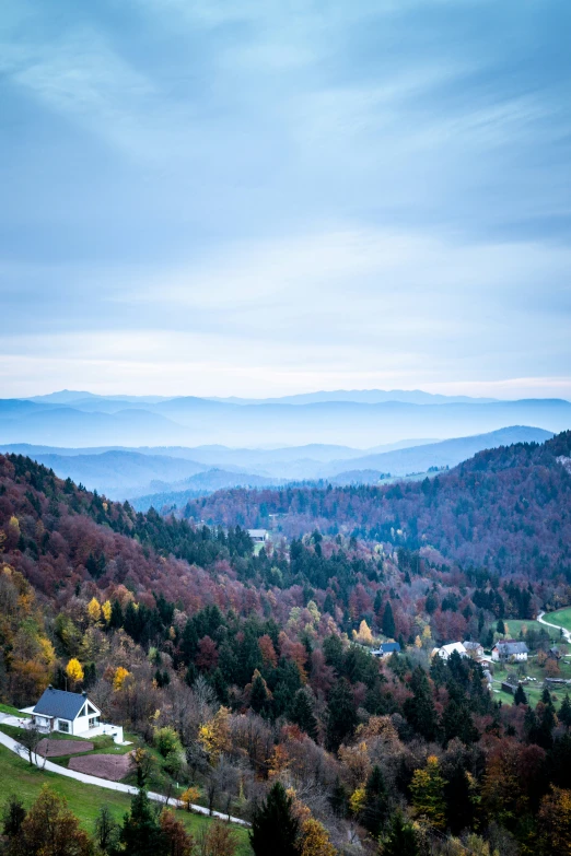 a beautiful landscape with mountains in the distance