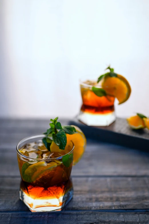 an image of glasses of food on the table