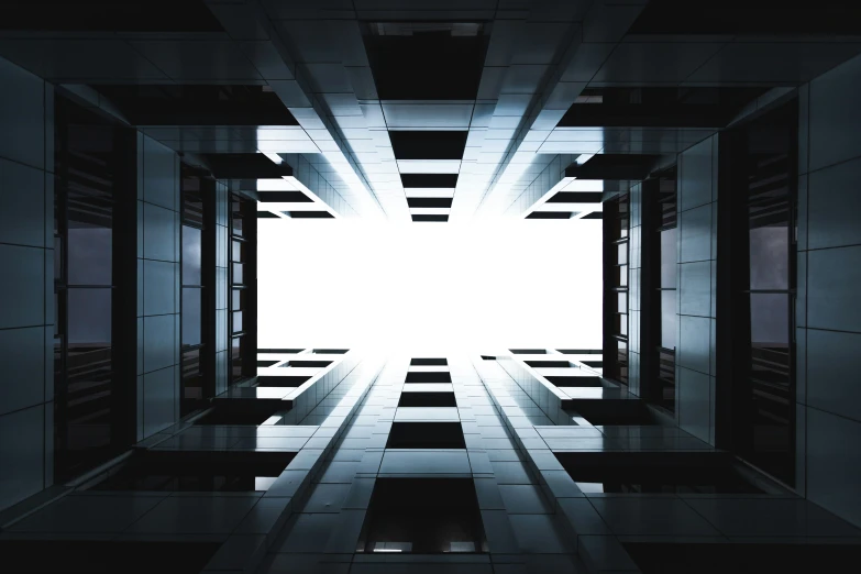 an image of a futuristic space between doors