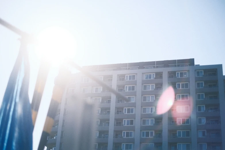 a city with large buildings and lots of windows