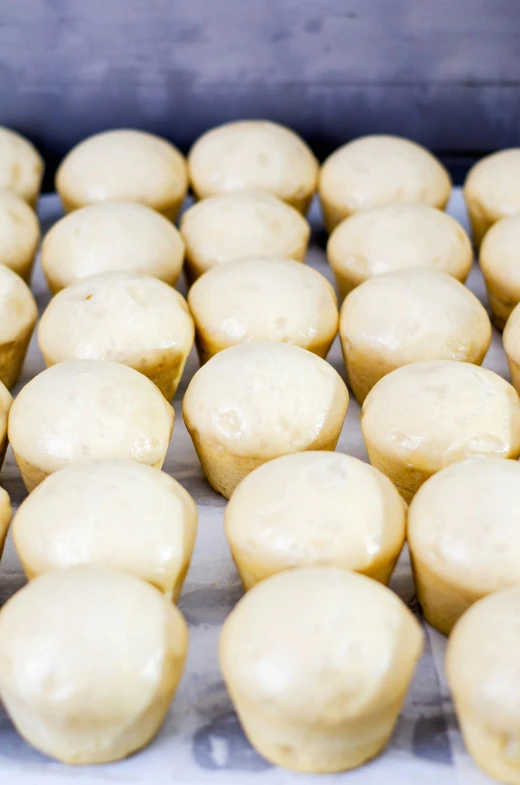 freshly baked pastries sitting on a white tray