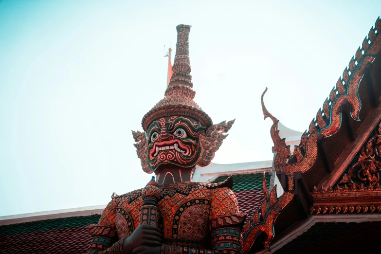 there is a statue in front of the building