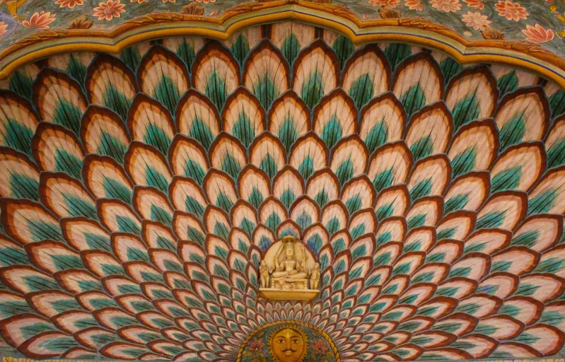 intricate design painted in the style of painting