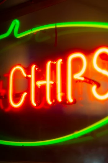 a neon sign that reads chipps