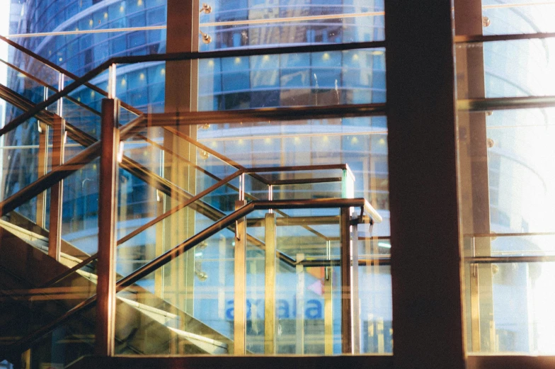 this is a po of stairs in an office building