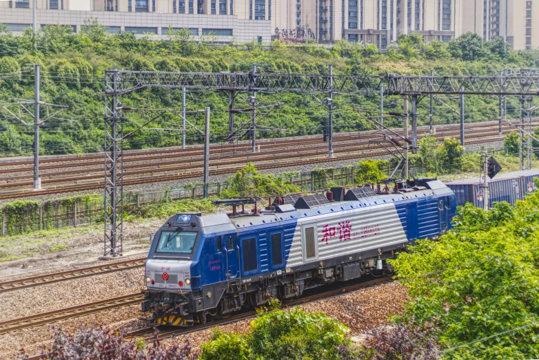 a very long train on a very nice track