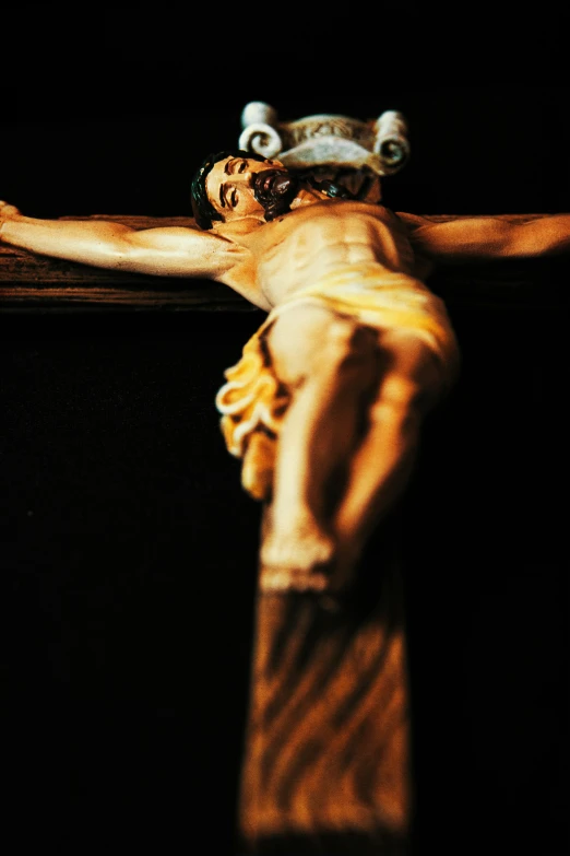 this is an image of a crucifix taken from above