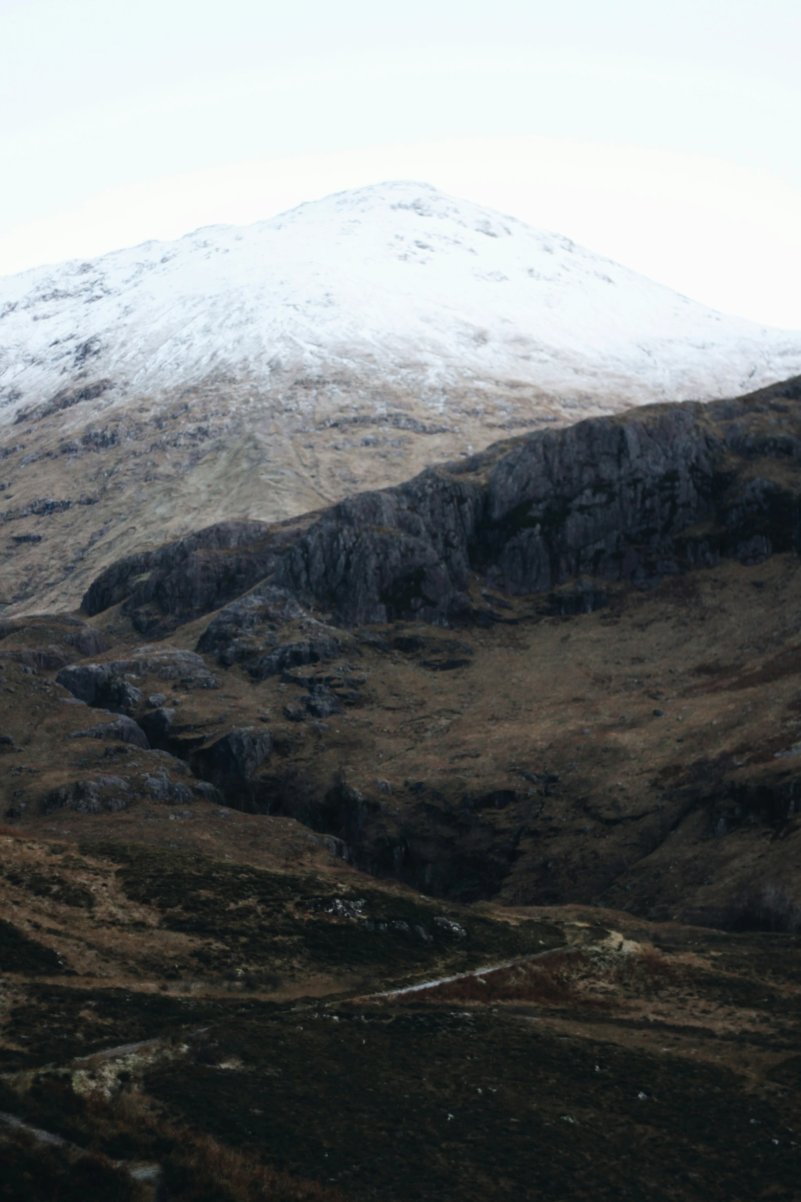 a view from the slopes in an area with rocky terrain