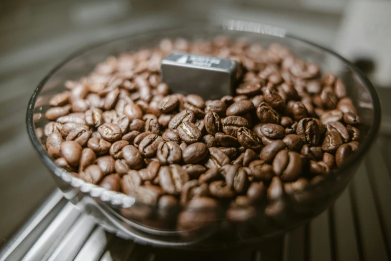 an oven that is full of coffee beans