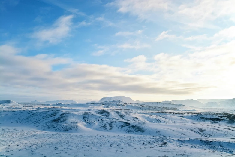 a view of some snowy mountains with trees in the distance