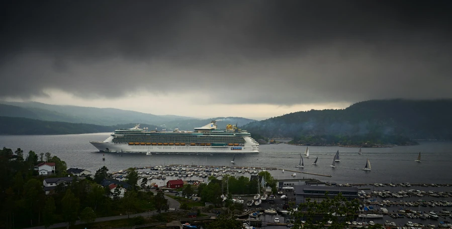 the royal princess cruise ship at dock in a harbor