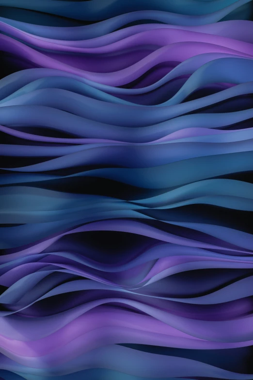 an abstract painting with purple and blue stripes