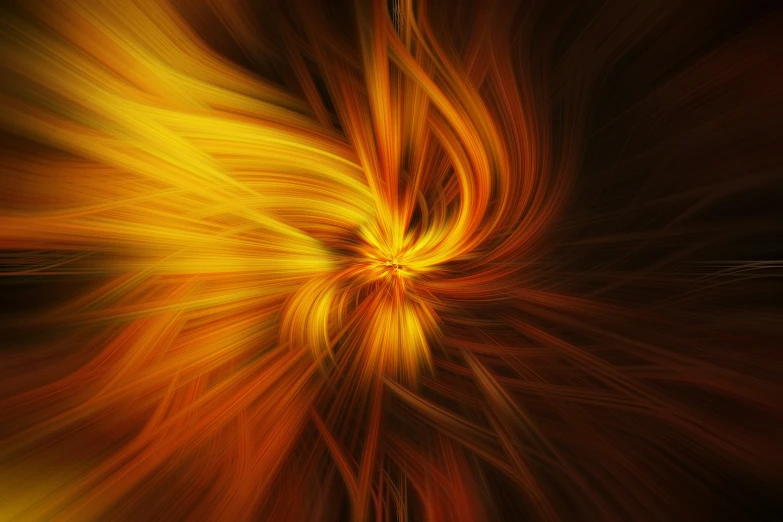 an abstract, swirling image with red and yellow streaks