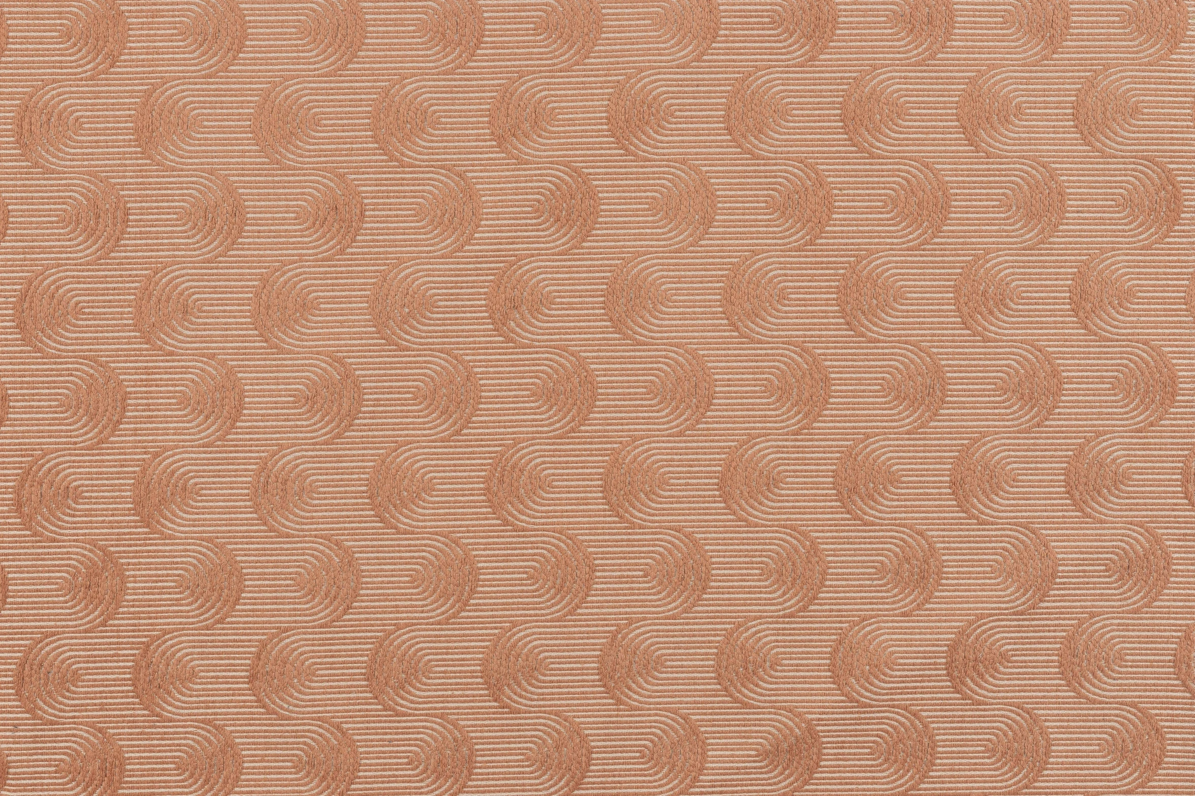a plain fabric in red and brown with a pattern of small flowers