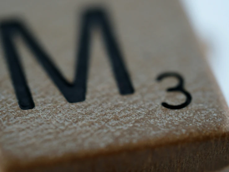 close up of a block that reads mm3