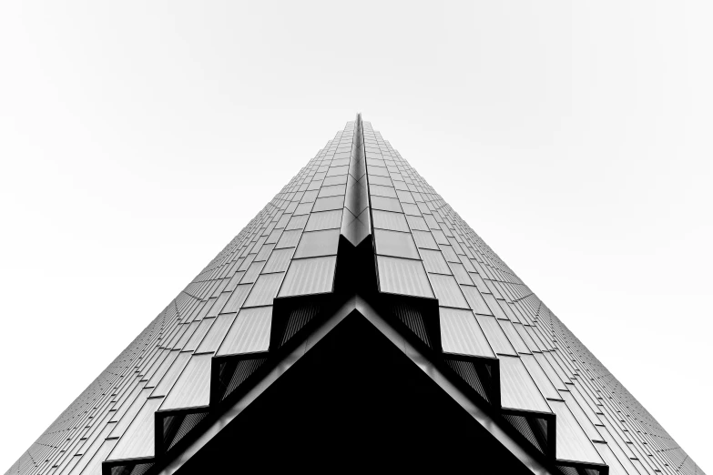 the roof of a building is triangle shaped