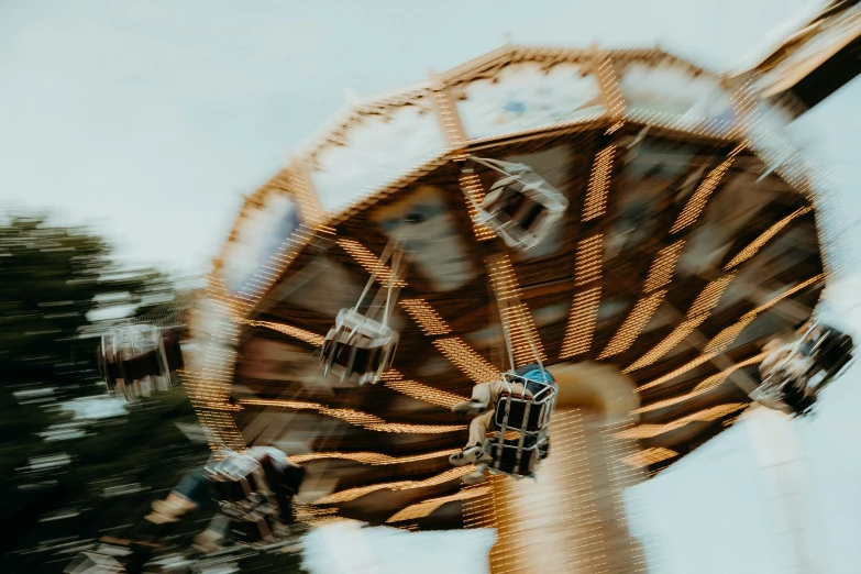 a ferris wheel rides at an amut park