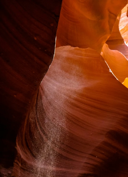 antelope rocks with sun lighting at the edge