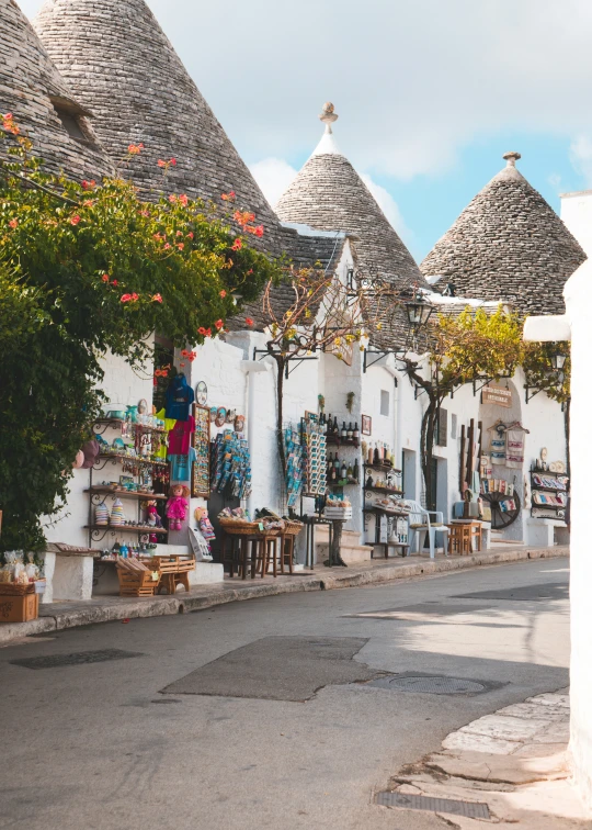 this is an old village on the island of teneriers