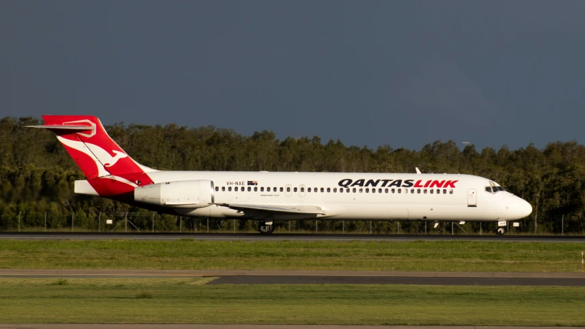 a big air plane that is on the runway