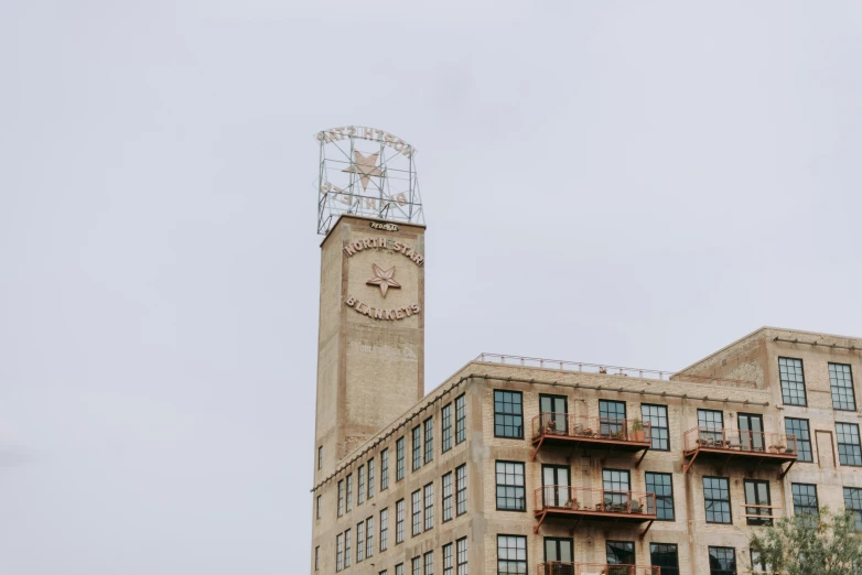 a large clock tower in the middle of a building