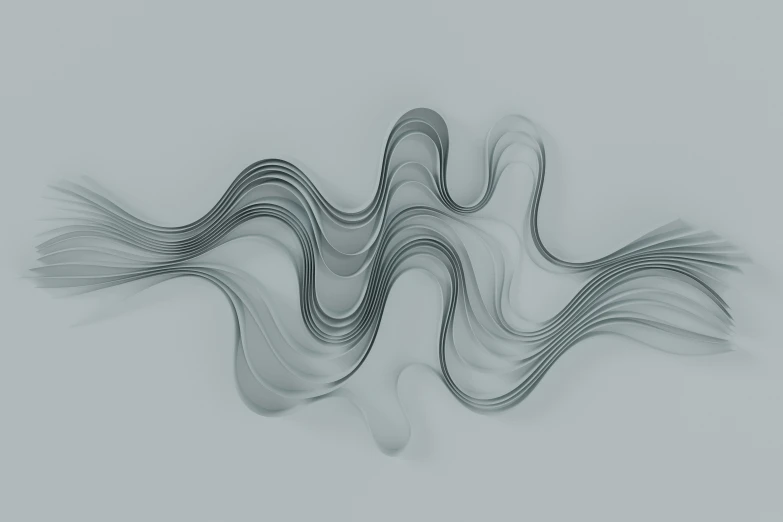 a design consisting of lines in the form of waves