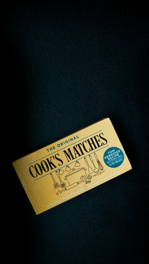 an open box that says cooks'matches