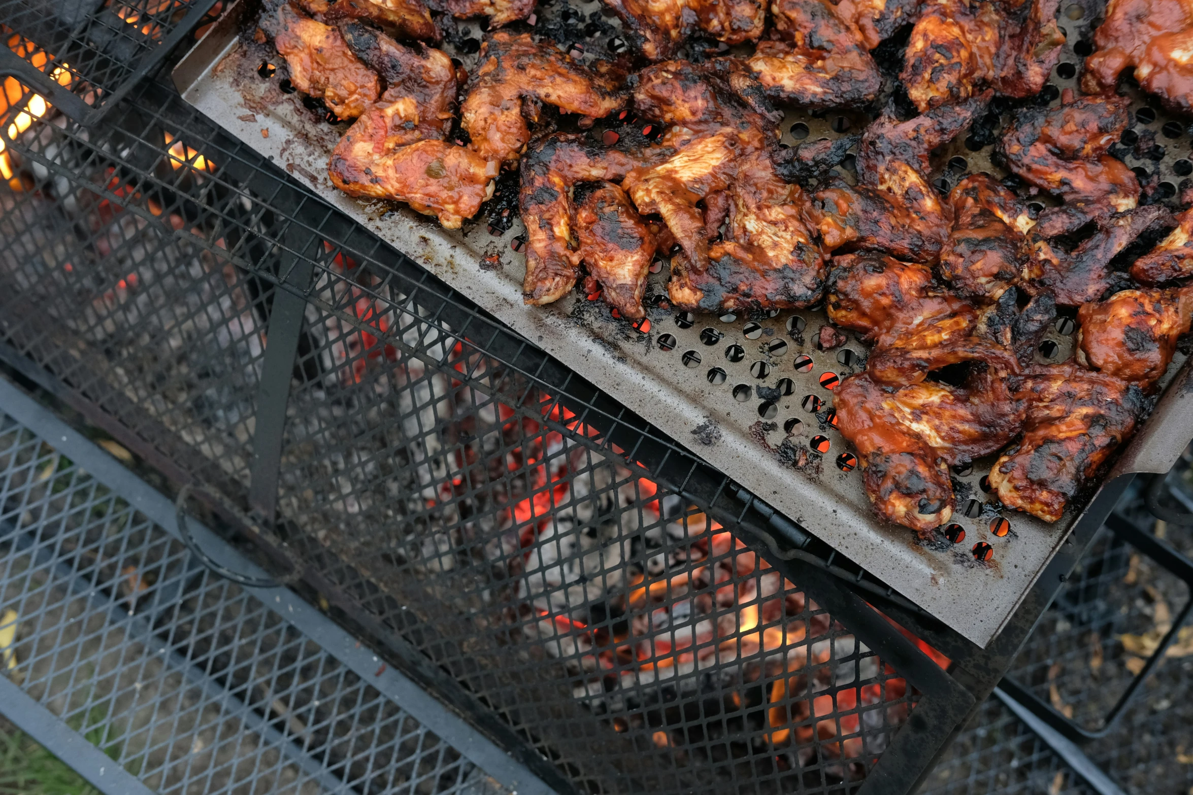 the food is prepared and ready to cook