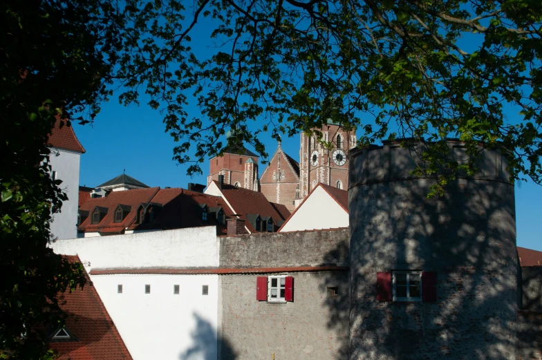 an image of a building with a tower with windows