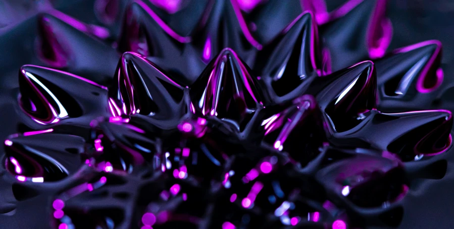 a close up image of some purple objects