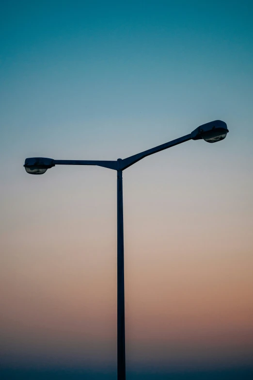 a street lamp with birds perched on it's back lights up in the sky