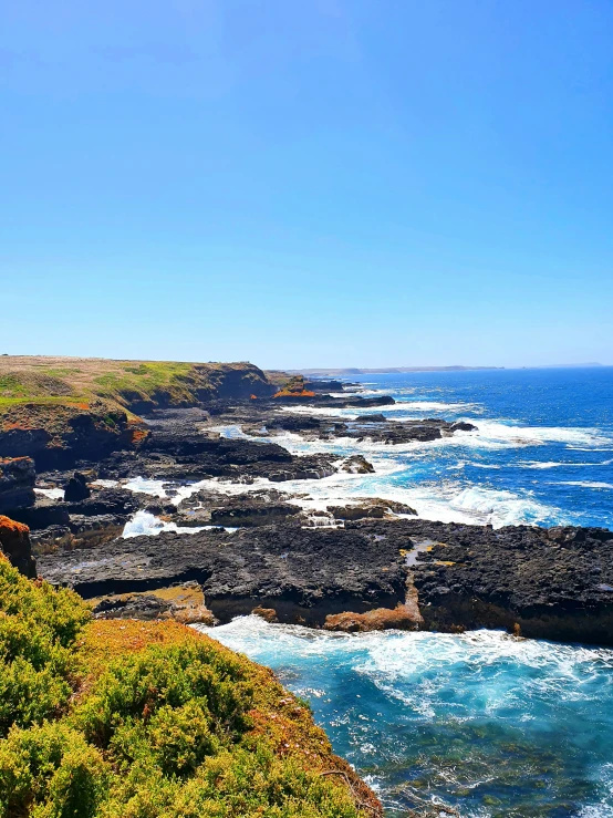 an image of a beautiful sea view from a cliff