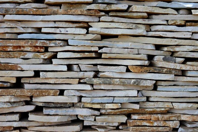 stacked bricks that looks like they were made out of cement