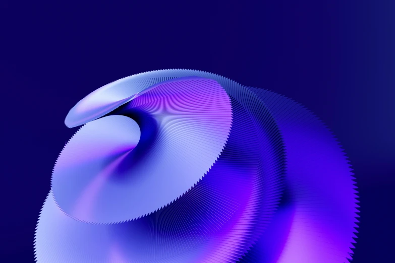 a abstract art work with purple and blue