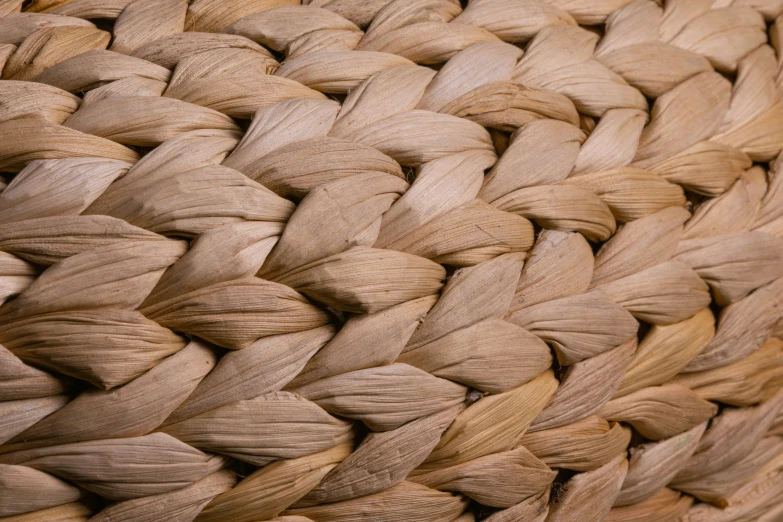 an up close view of the texture of wicker