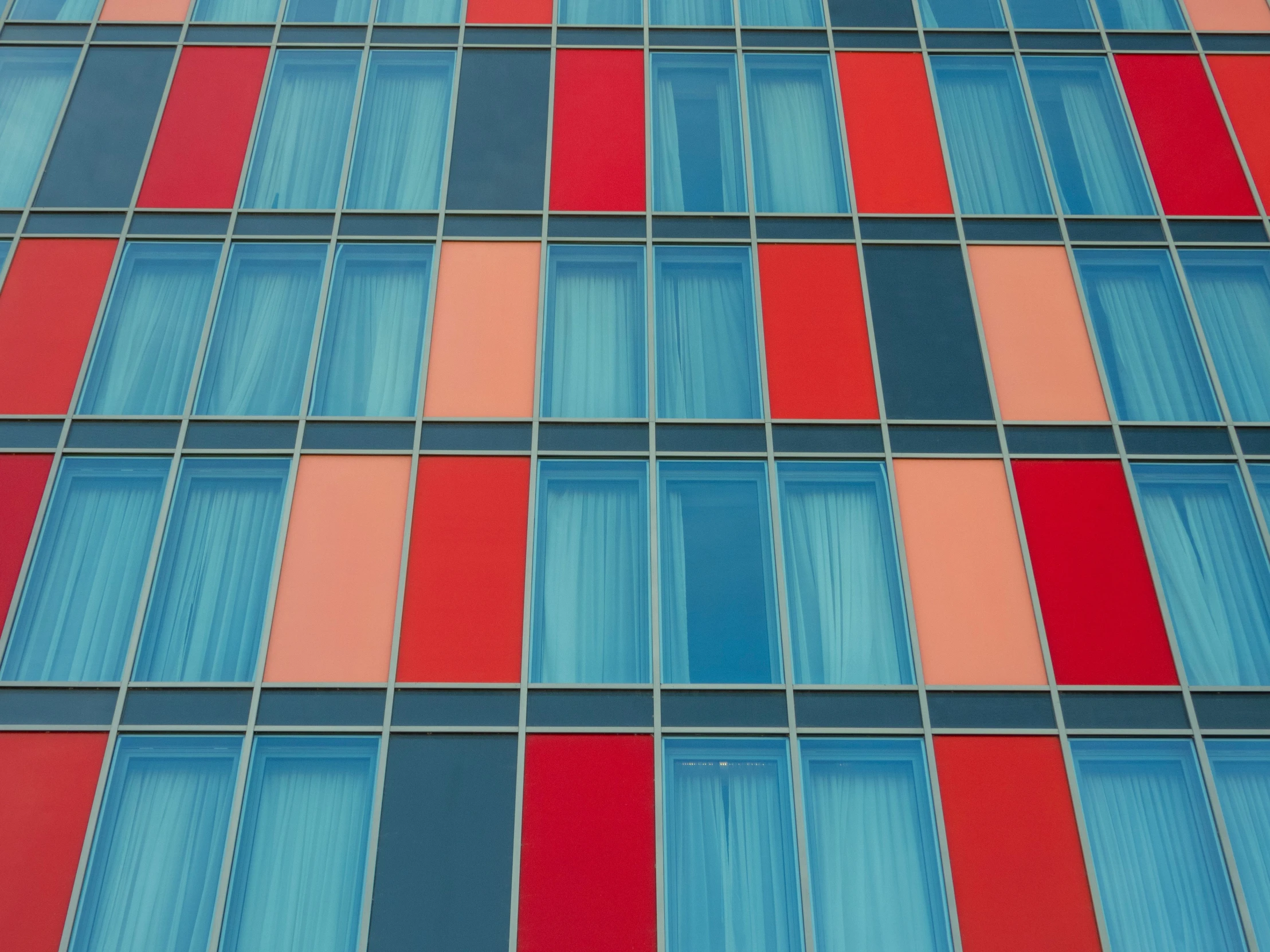 abstract image of stained glass blocks with various colors