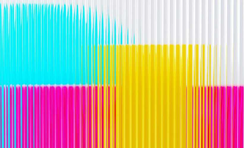 a multicolored image is shown with stripes of varying colors