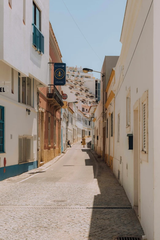 an empty street is seen in this image