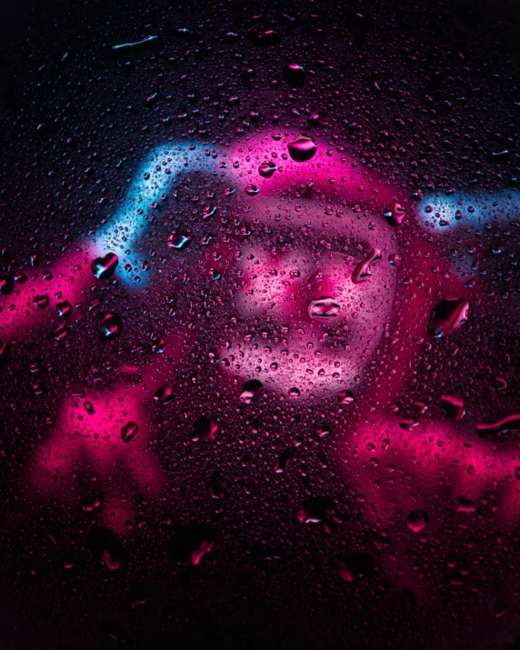 the color of rain is being added to the image