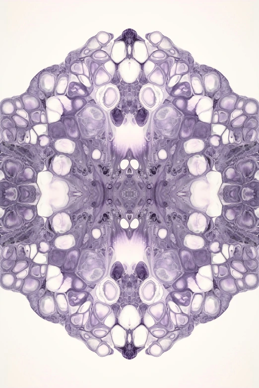 an abstract po of purple and white