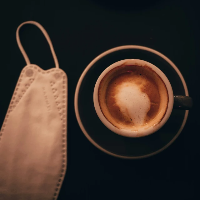 a cup of cappuccino on a saucer