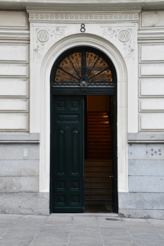 the front door to an entrance and an entry way