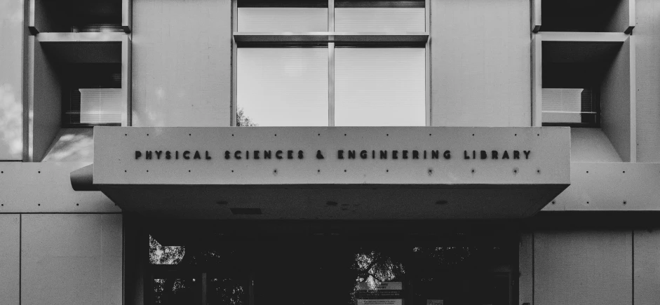 black and white po of the physical and mechanical engineering office