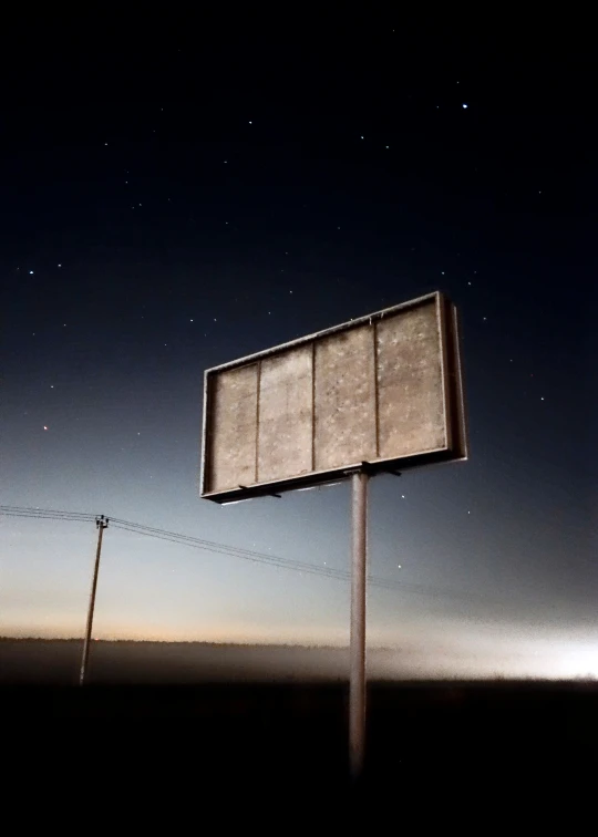 the billboard is empty on a full moon