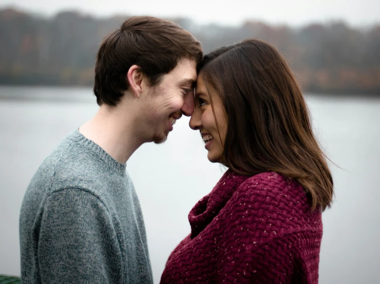 an image of a couple laughing together