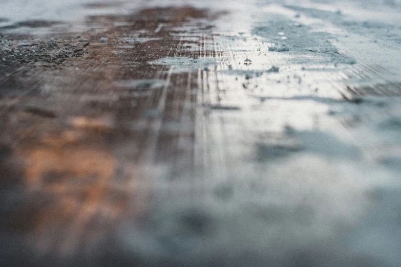 an up close picture of a wet umbrella