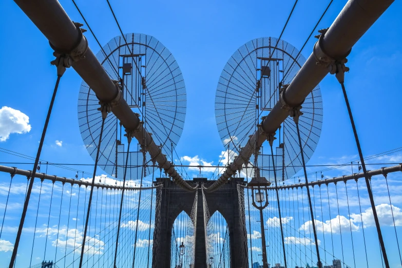 an image of a bridge that is looking very surreal