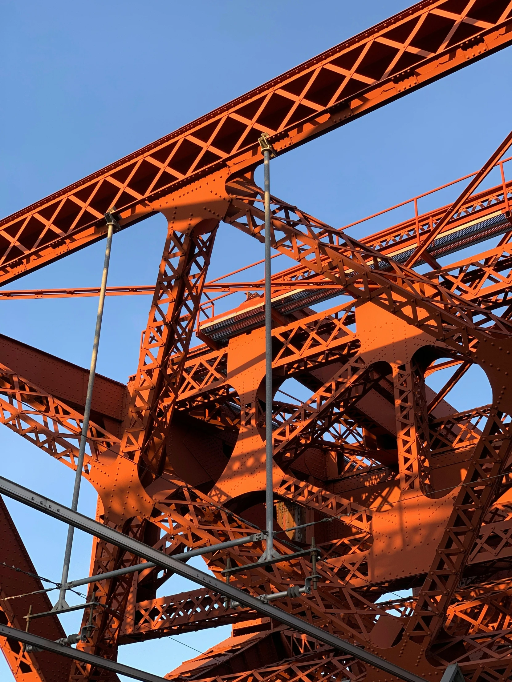 the view from below, of an industrial structure